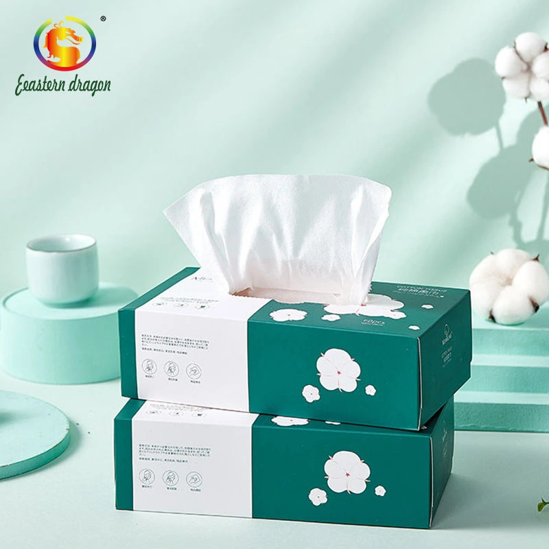 disposable natural soft cotton logo tissue paper custom facial tissues