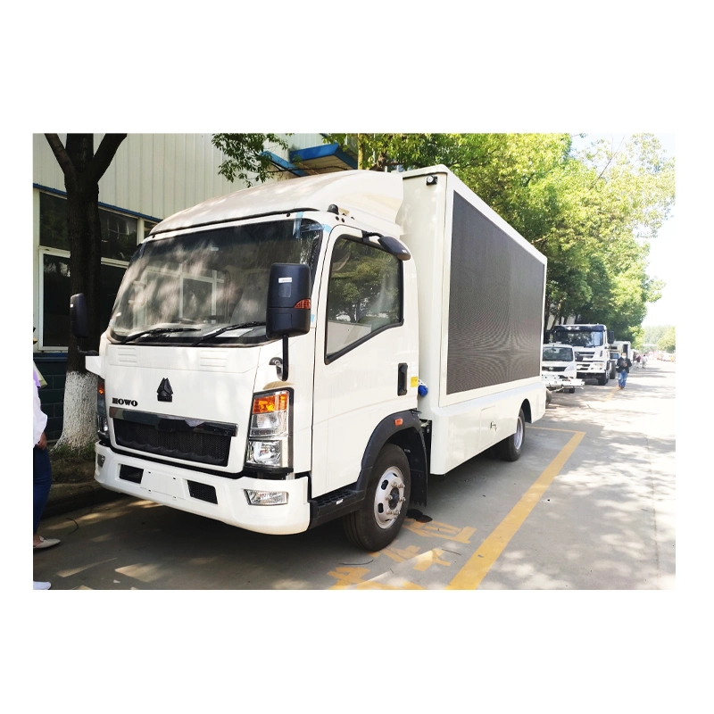 HOWO 4*2 Mobile LED Screen Truck Billboard Display for Outdoor Road Advertising