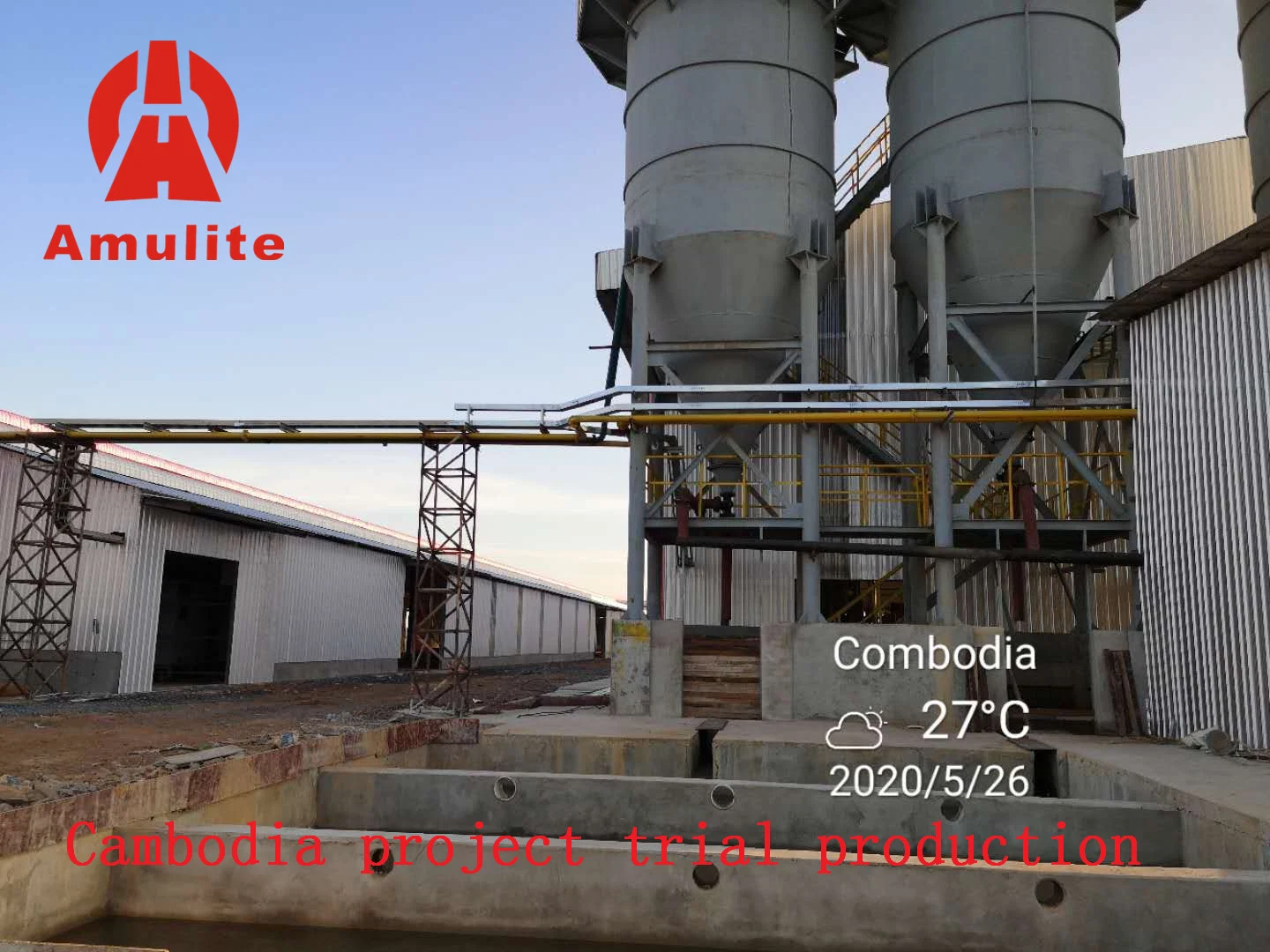 Cambodia Fiber Cement Board Production Line Trial Running