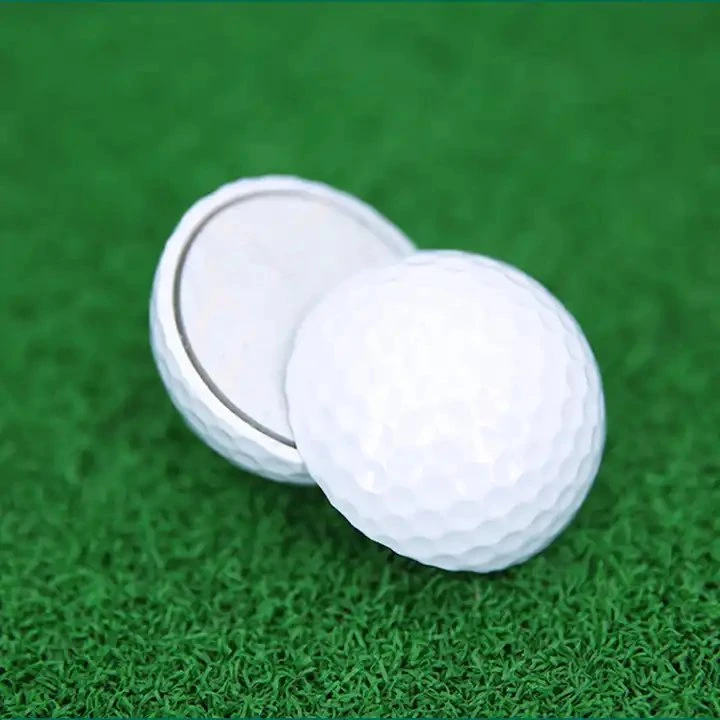 Balle de golf en plastique pour l'entraînement en intérieur, impression de balles de golf personnalisées blanches pour tournoi.