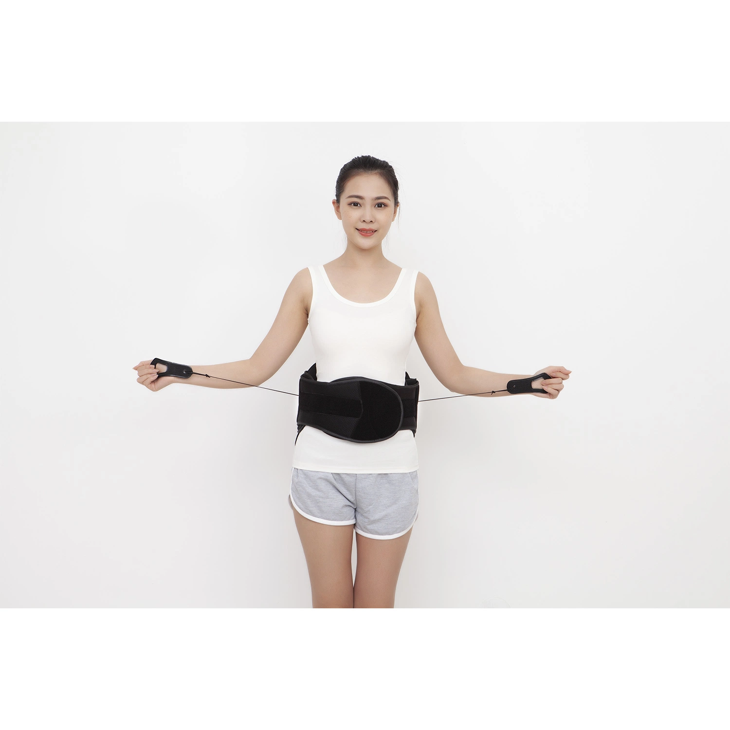 Adjustable Waist Straps for Sciatica, Spinal Stenosis, Scoliosis or Herniated Disc Lumbosacral Corset Belt with Pulley System