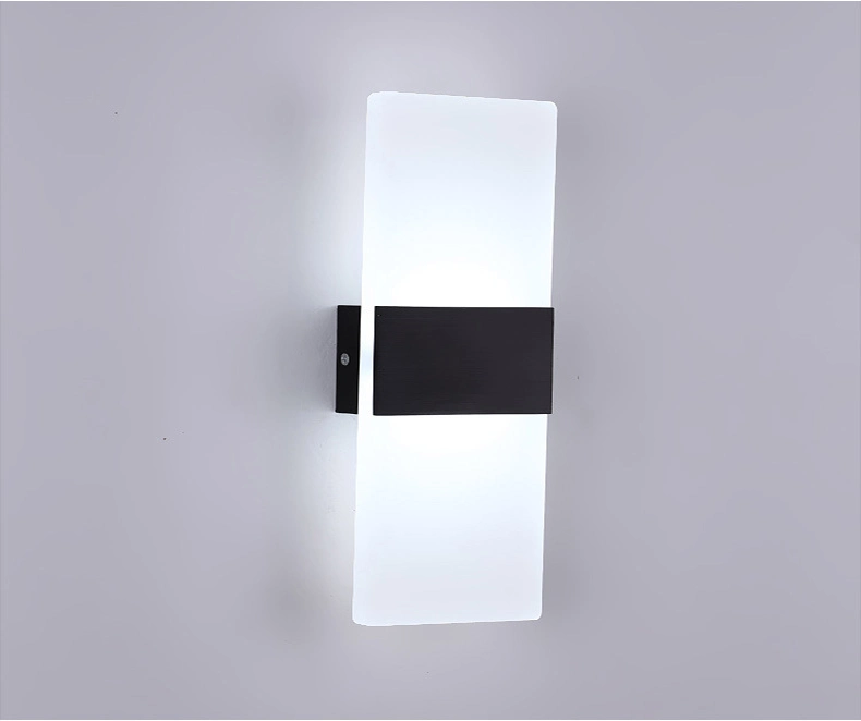 Iluminação exterior LED à prova de água Jardim alumínio Preto Branco cima e Aplique decorativo para o quarto ao ar livre Down Light