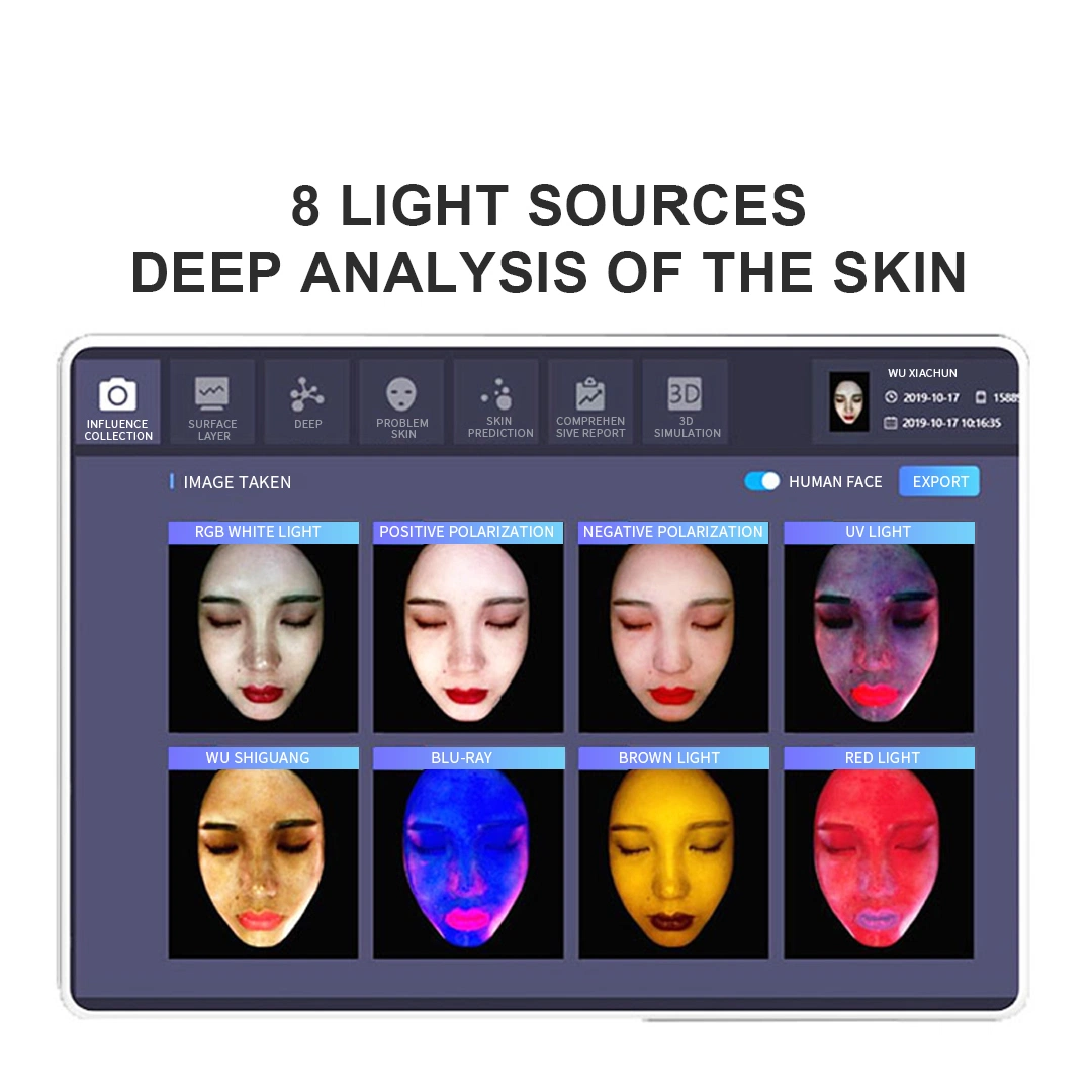 3D Skin Moisture Test Analyzer Facial Scanner Device Visia Skin Analyzer Machine Facial