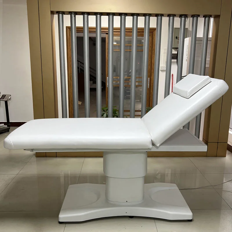 Hq Factory Custom PU Leather Sturdy Height Adjustable Electric Facial Bed SPA Bed Massage Table