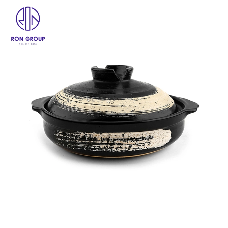 Hot Sale Japanese Style Restaurant Food Grade Clay Cooking Pot Ceramic Casserole Terracotta Pot