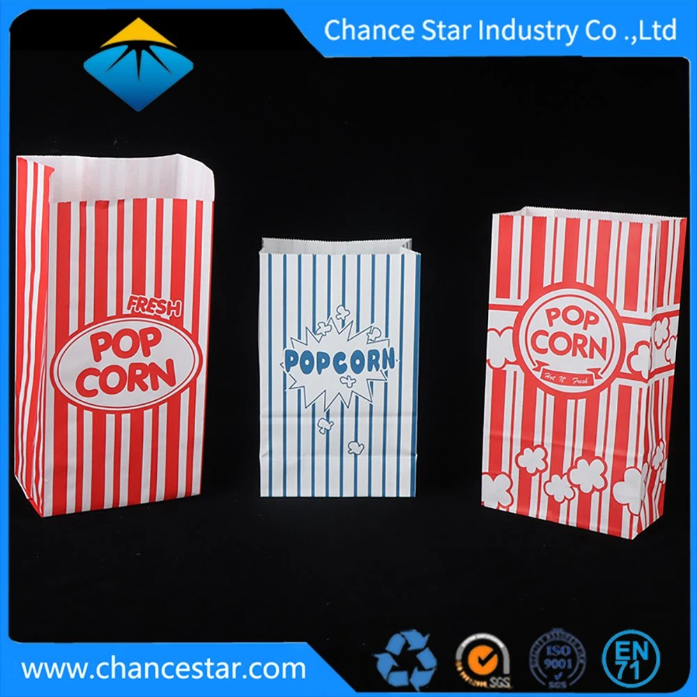 Custom Logo Printing Popcorn Packaging Paper Food Bags