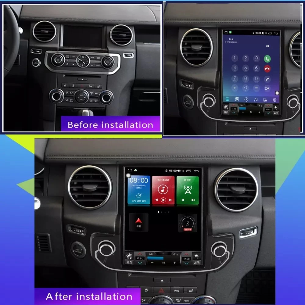 Android 11 pour Land Rover Discovery 4 car radio Audio 2 DIN Android stéréo récepteur vertical stéréo vidéo multimédia DVD Lecteur