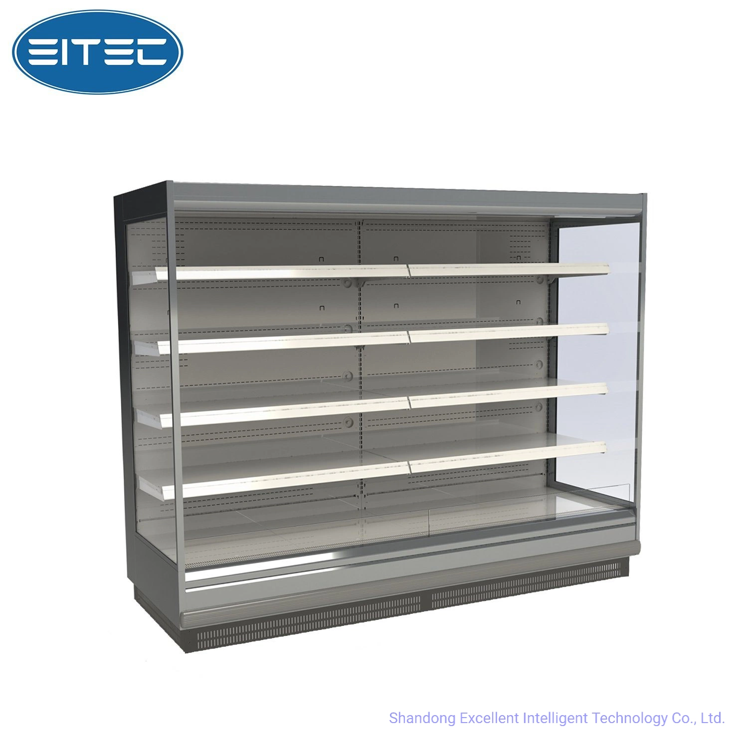 Réfrigérateur commercial avec armoire d'affichage à plusieurs étages à distance et contrôleur de service vertical