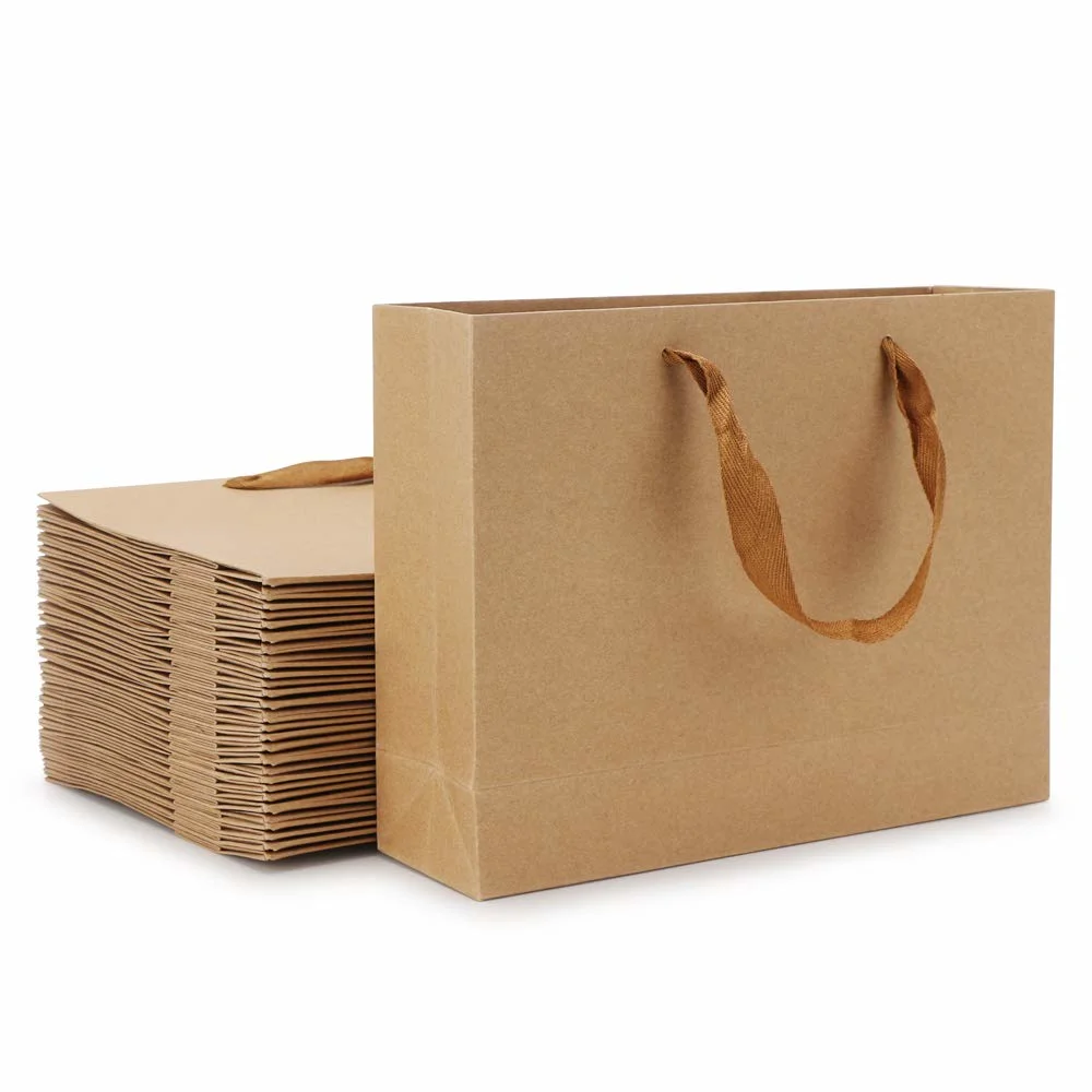 Luxury Boutique Gift Garment Packaging Paper Bags with Rope Handle