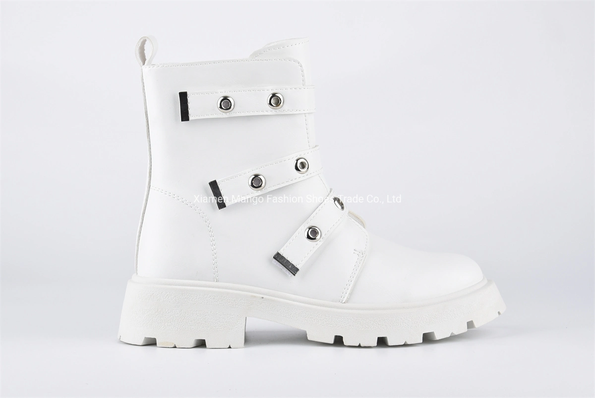 2023 Fashion Trends Women casual botas elegante Metal Buckle Dwarf Botas femininas