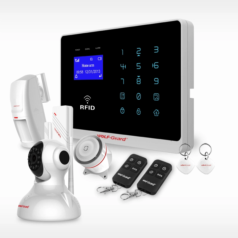 Wolf-Guard GSM Intelligent Door Alarm with APP and RFID