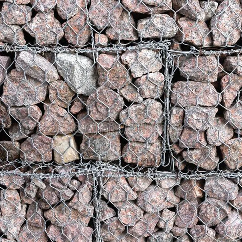 Gabion Mesh for River Slope Protection Flood Control Galvanized Lead Wire Cage