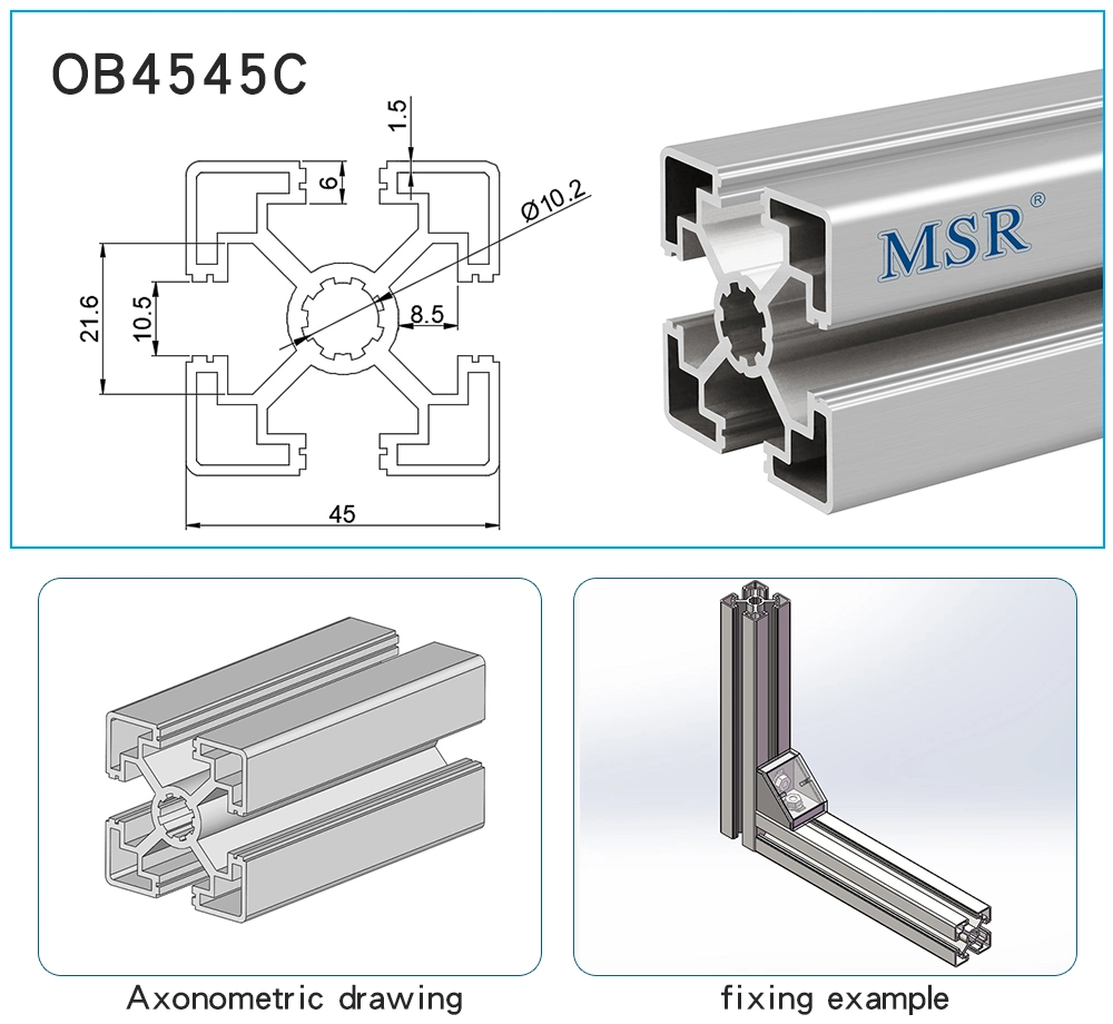 for Exhibition Stands Factory Wholesale/Supplier 4080c Aluminum Extrusions Profiles