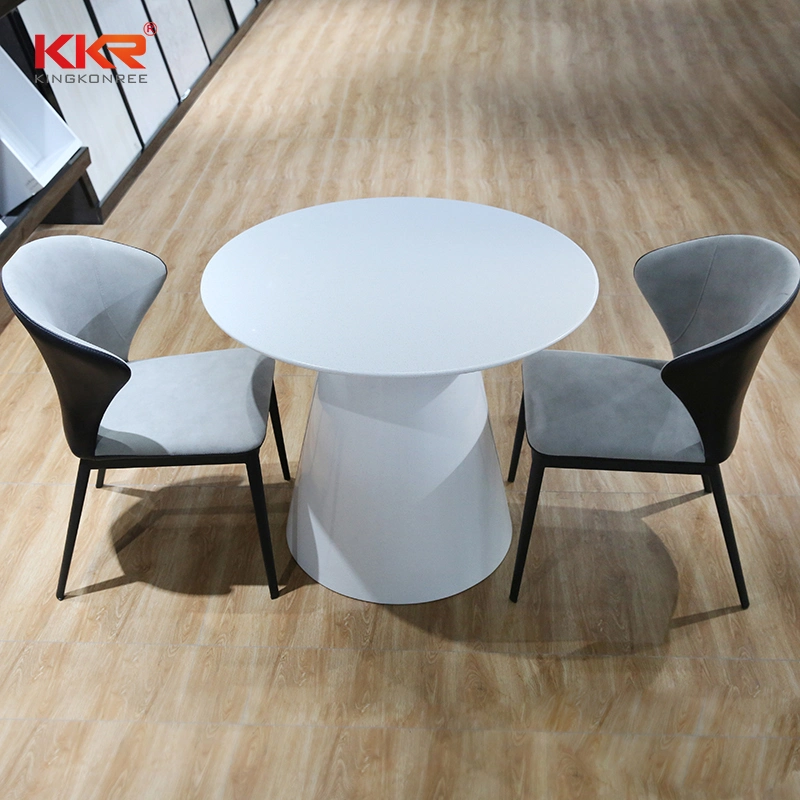 Pass CE SGS Test Solid Surface Round Tables Countertops Table Tops