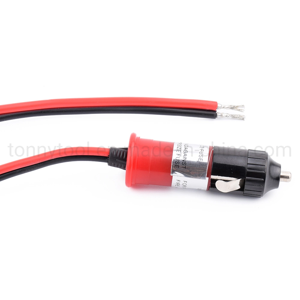 12V Fused Replacement encendedor enchufe con cables y 5A Fusible