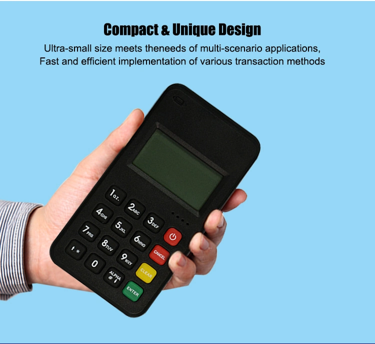 PCI EMV L1&L2 Certified Bluetooth Payment POS Terminal Supporting Msr Contact IC Contactless Card Reader (M6 PLUS)