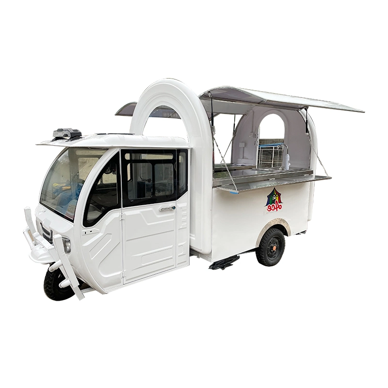 Outdoor 3 Wheels Coffee Ice Cream Food Car Electric Truck Tricycle Mobile Food Cart for Sale