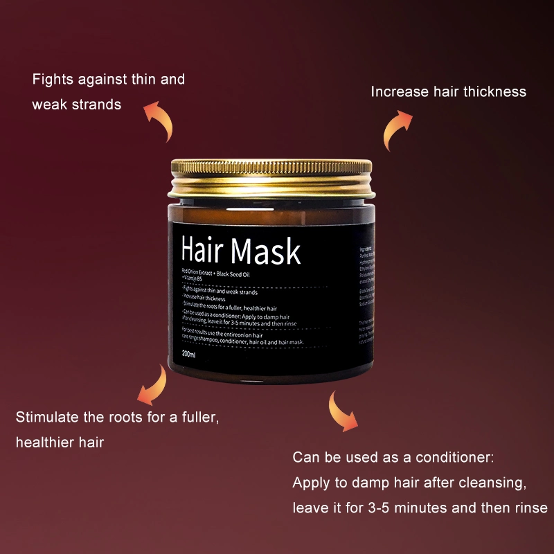 Masque de beauté pour la peau et les cheveux pour le soin, la réparation et le traitement des cheveux.