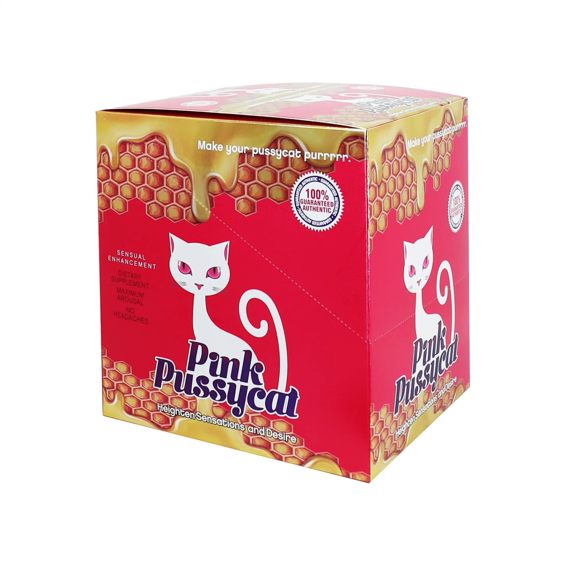 Colher Design fácil de beber Display Rosa Pussy Gato Honey