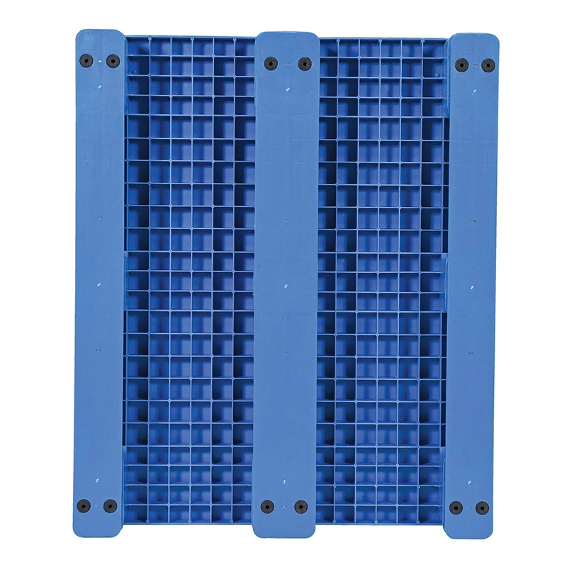 High quality/High cost performance  Black HDPE Waterproof Packaging Four-Way Entry Durable Heavy Stacking Foldable Plastic Pallet for Transportation