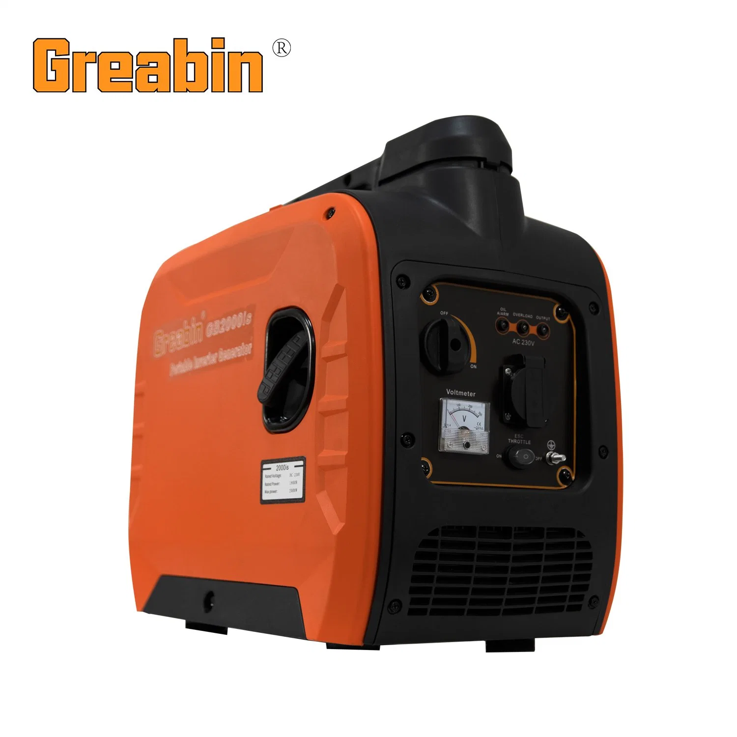 GB2000is Digital 230V 1800W Smart Portable Inverter Generator for Home Use