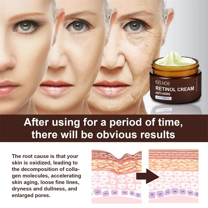 Remove Wrinkles Good Molecules Retinol Whitening Night Cream for Face