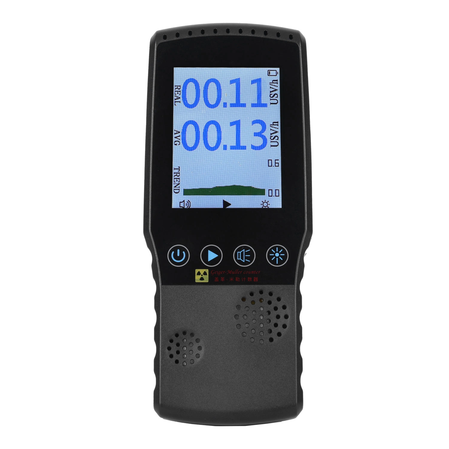 Geiger Counter Nuclear Food Radiation Meter Detector High Accuracy Beta Gamma X-ray Dosimeter Rechargeable Monitor Radiometer for Radiation Measurement