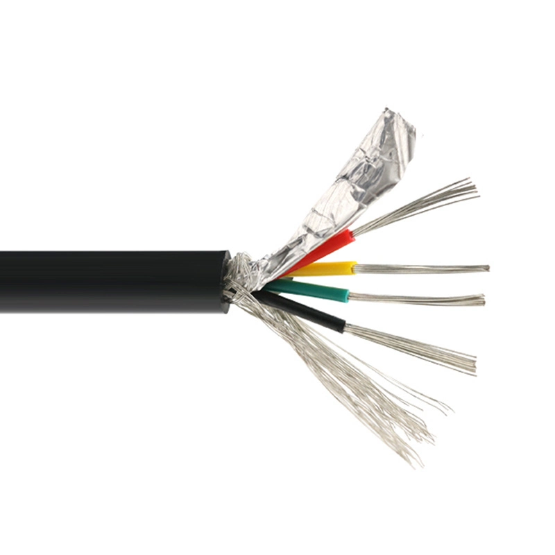 UL2854 PVC Insulation Multi Core 22 24AWG Shielded Sheath Power Cord 2 3 4 5 6 7 Core Signal Control Flexible Cable