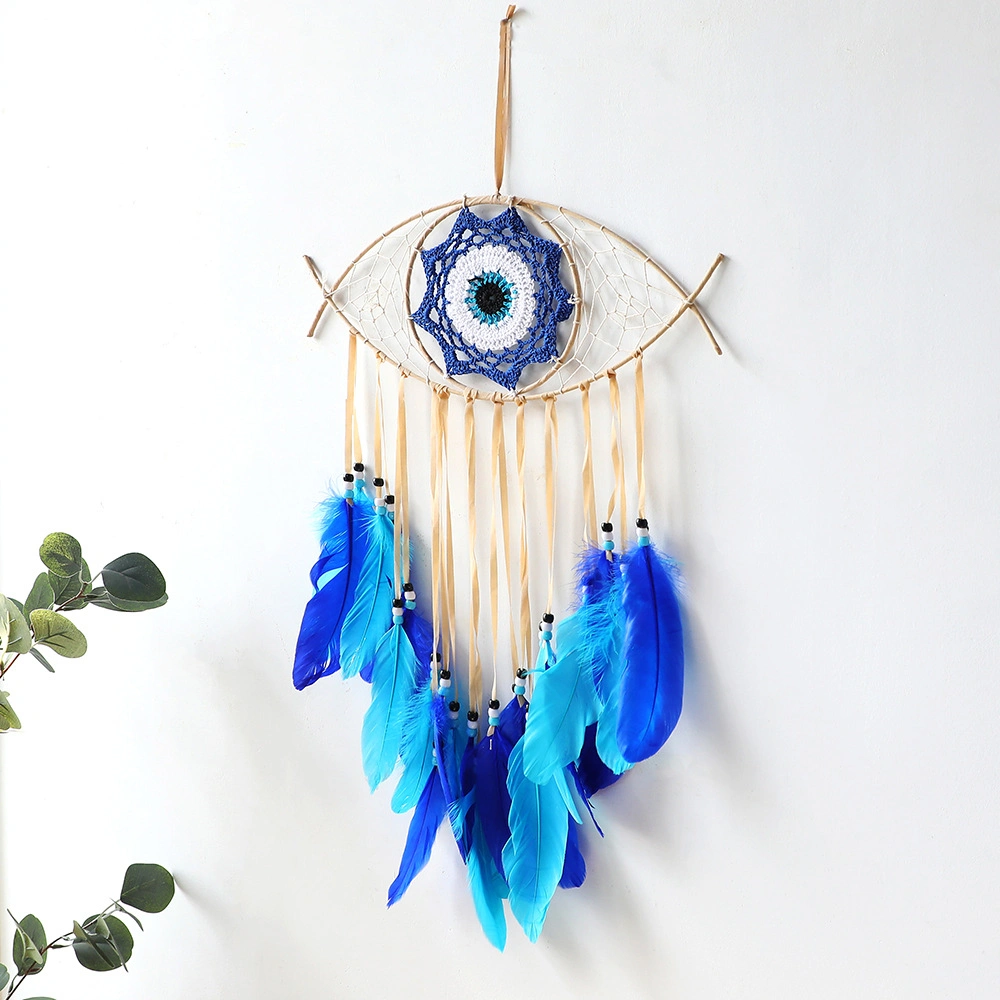 Mal de ojo Handmade sueño Catcher plumas coloridas Pared Decoración Decoracion