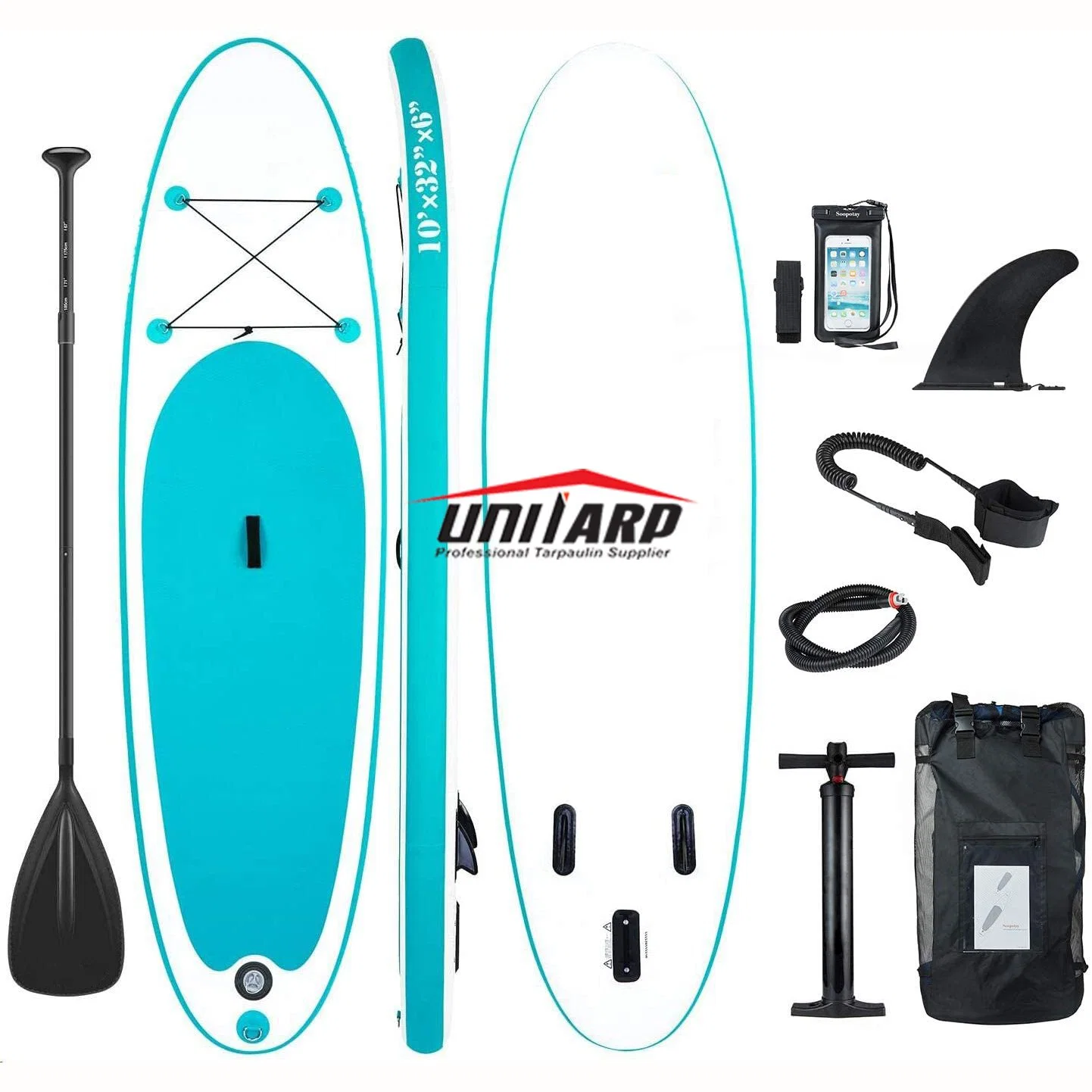 ISUP Aufblasbare Paddle Board mit Leash Pumpe Paddel und Tasche Für Erwachsene und Jugendliche