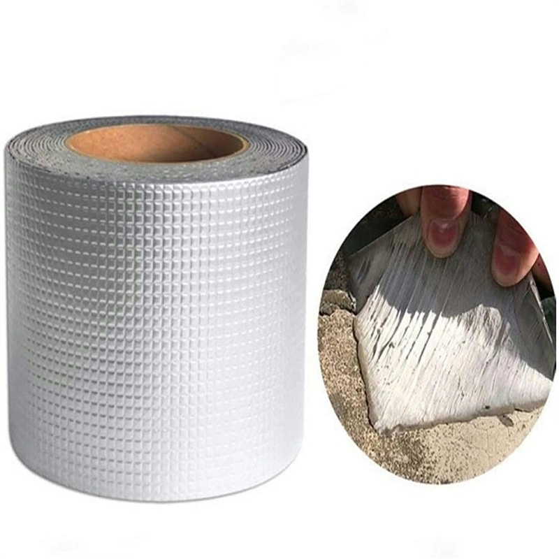 Super Stick Waterproof Tape Butyl Rubber Adhesive Aluminium Foil Tape with Gas Tightness, Water Tightness and Shock Absorption/Sealing Work for The Joint