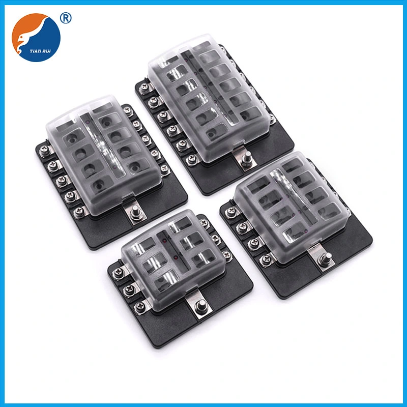 Negative Bar Standard Blade LED Fuse Box Block Holder