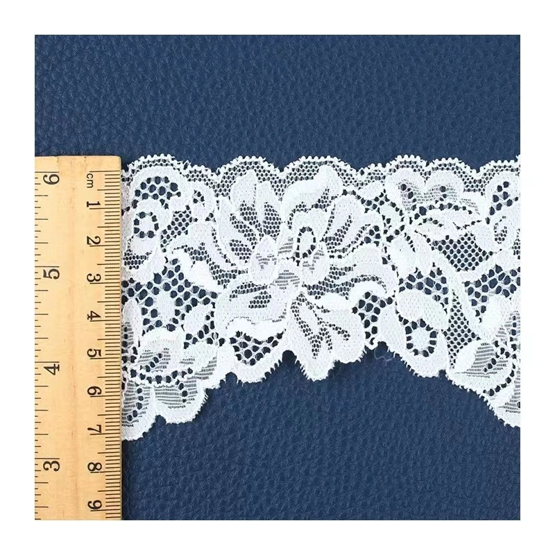 7cm Beautiful Nylon Raschel Lace Trim Fabric