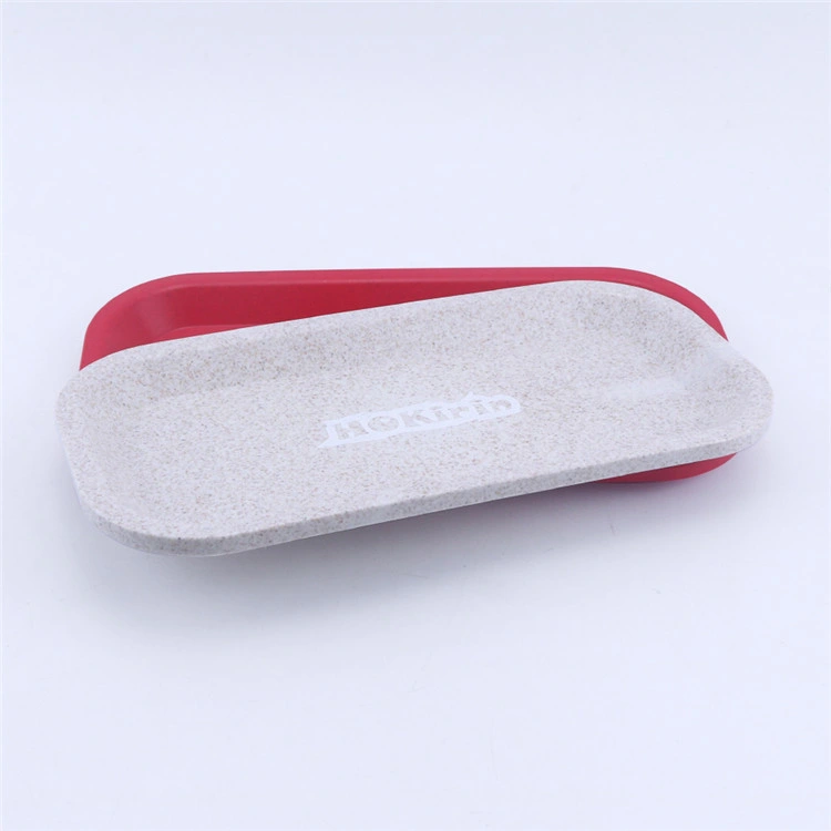 Colorful Eco-Friendly Biodegradable Material Big Size Smoking Accessories Biodegradable Rolling Tray