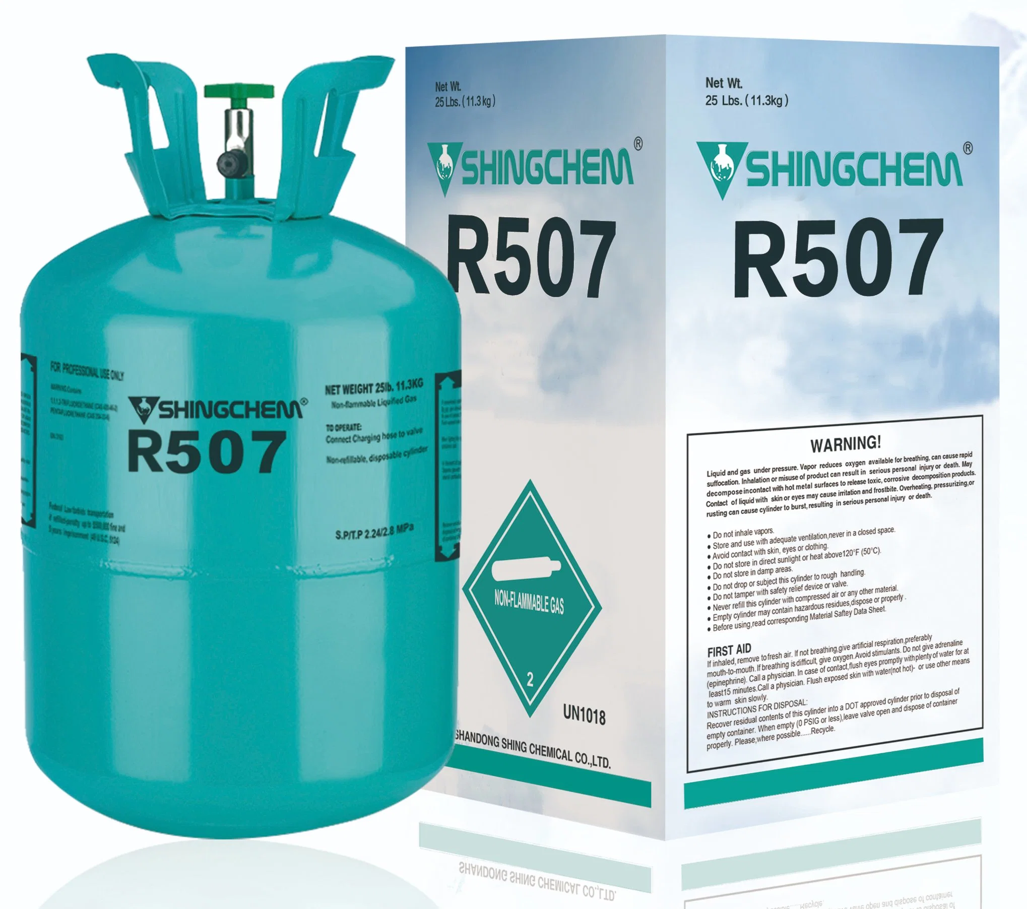 Shingchem R507 Proveedor de gas refrigerante por más de 15 años R507