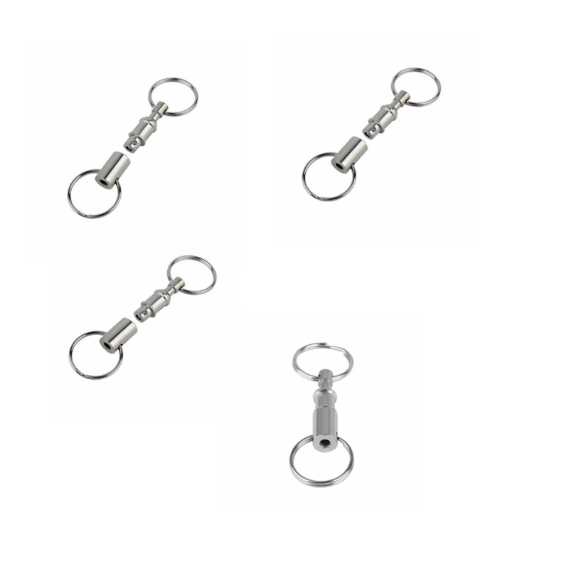 Free Sample Zinc Alloy Metal Keychain Keyholder Key Chain Rin Can Be Customized Color