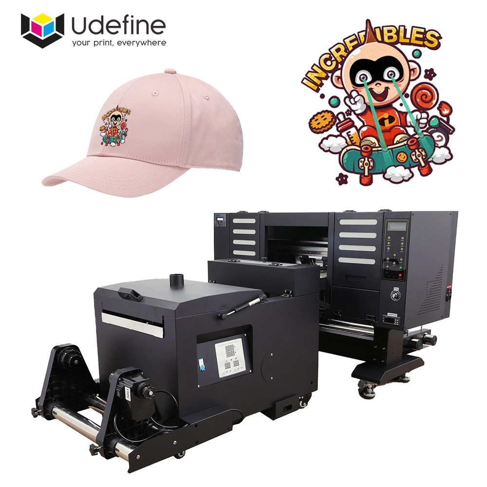 Udefine A3 Dtf Printer with Powder Shaker Dryer Oven for Hats T Shirt Heat Transfer Film