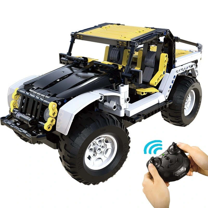 Children Kidconstruction Intelligent Assembled Building Block Brick SUV Armored Buggy Truck City off-Road Remote Control Electric R/C Vehicle Car Set Model Toy