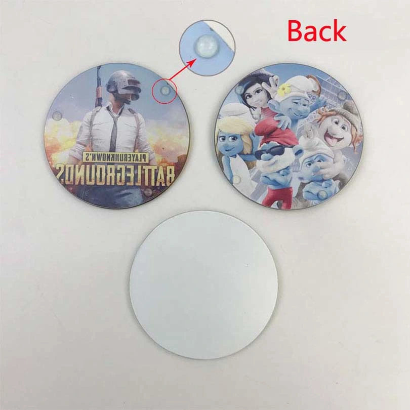 Sublimation Crystal Art Glass Cup Pad /Coaster 100*100*5mm Bl-17 (Round)