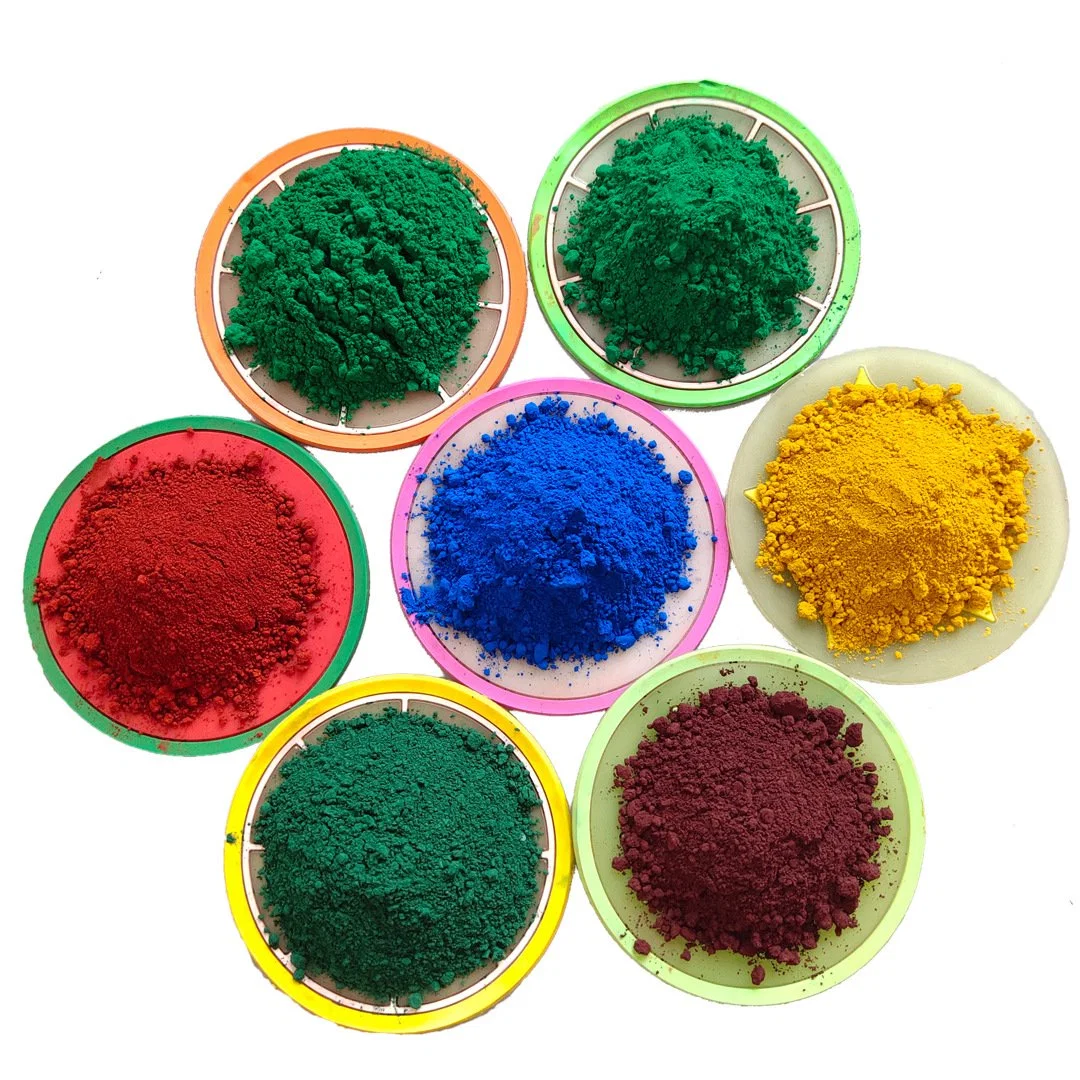 Construction Transparent Dispersions Inorganic Pigment Powder Red Black Yellow Iron Oxide for Concrete