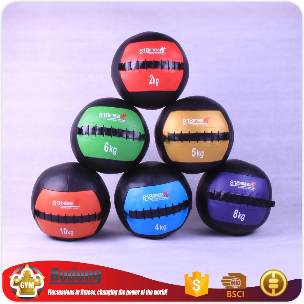 New Product Fitness Equipment Multi-Colored PU Leather Slam Medicine Ball