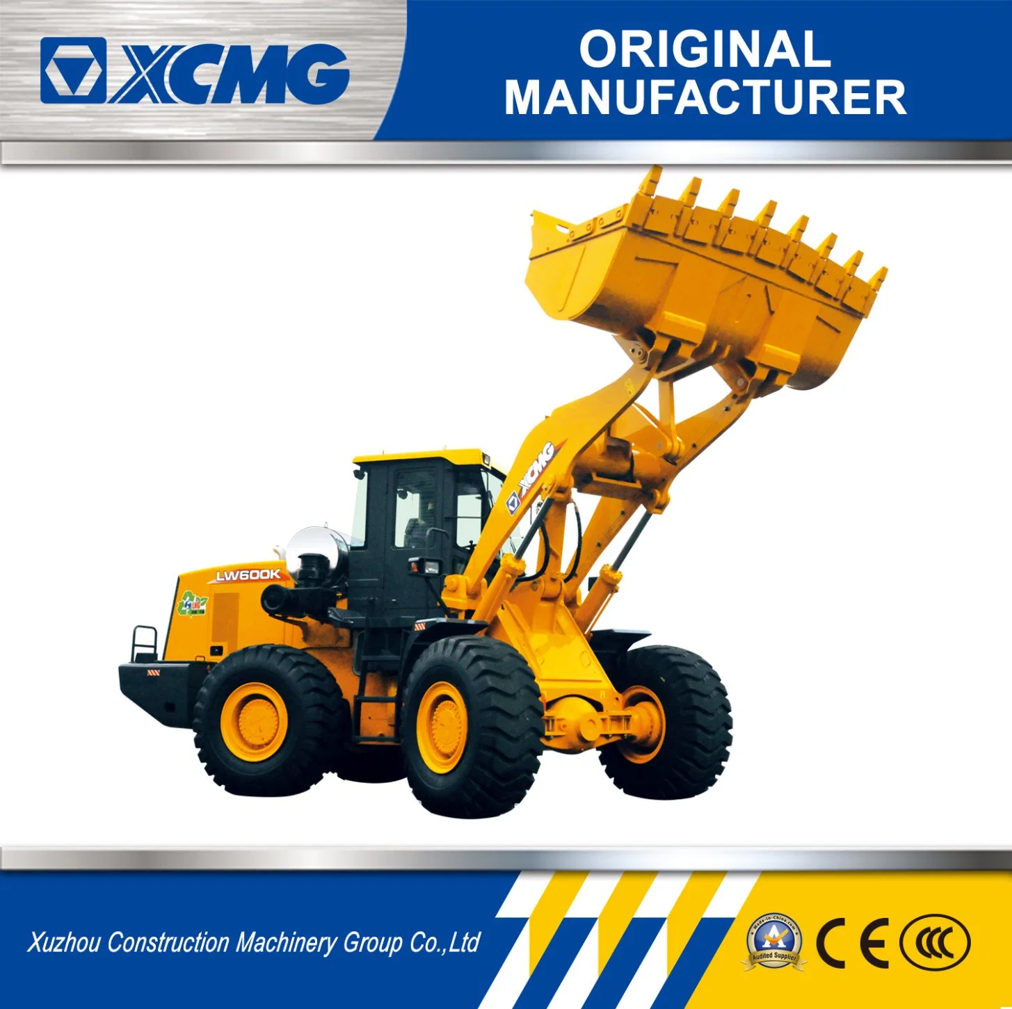 XCMG Official Lw600K 6ton Wheel Loader with Ce for Sale