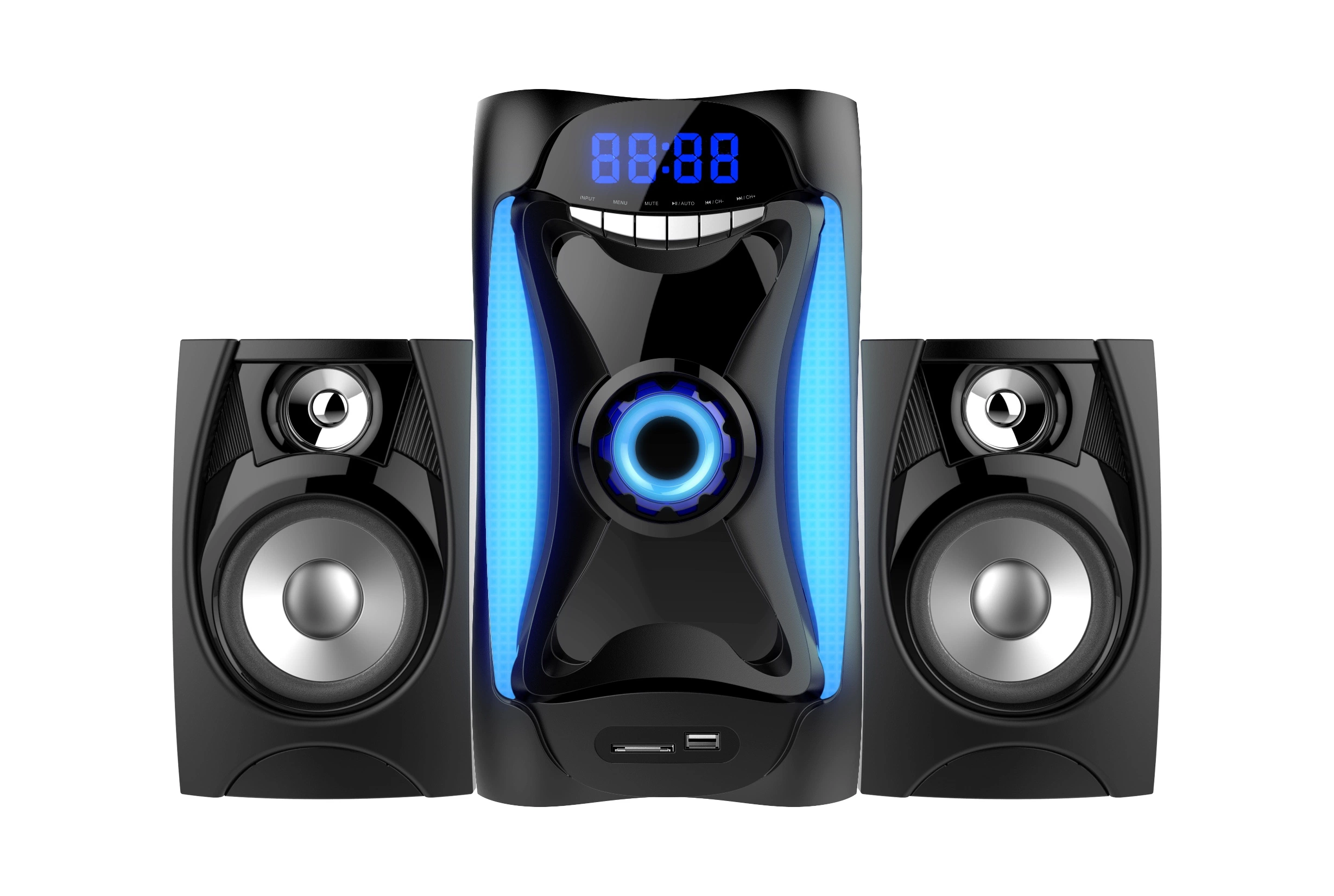 DJ Karaoké active 2.1 canaux stéréo de mp3 haut-parleur Bluetooth Home Cinéma