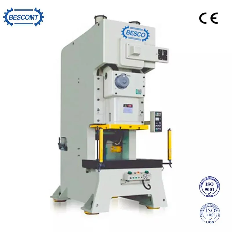 Single Press 200kg Manual Sheet Metal Aluminum Caps Pneumatic Hole Punching Die Cutting Machine Power Press Machine for Aluminum Caps Besco