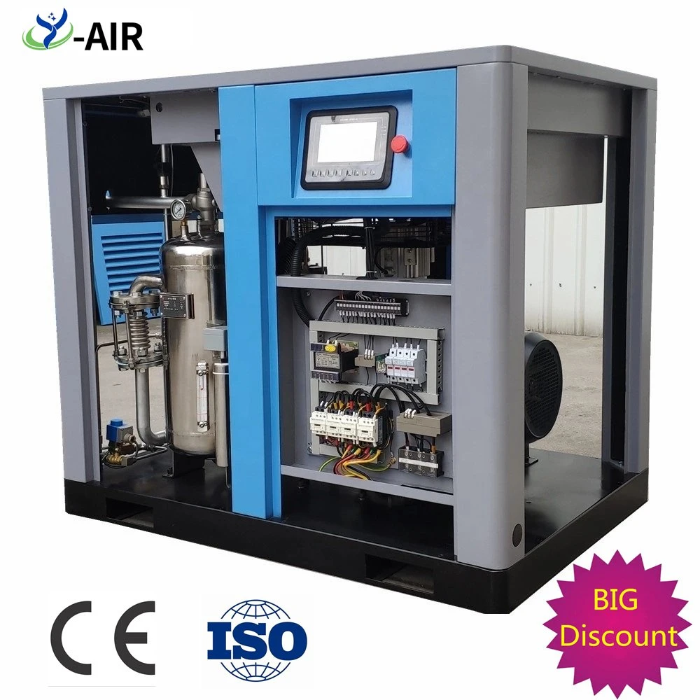 10HP-100HP 116psi 145psi 232psi Industrial Silent/Mute Medical Dry Oil Free Air Compressor Oilless Direct Drive Single Screw Air Compressor with IP54 & CE
