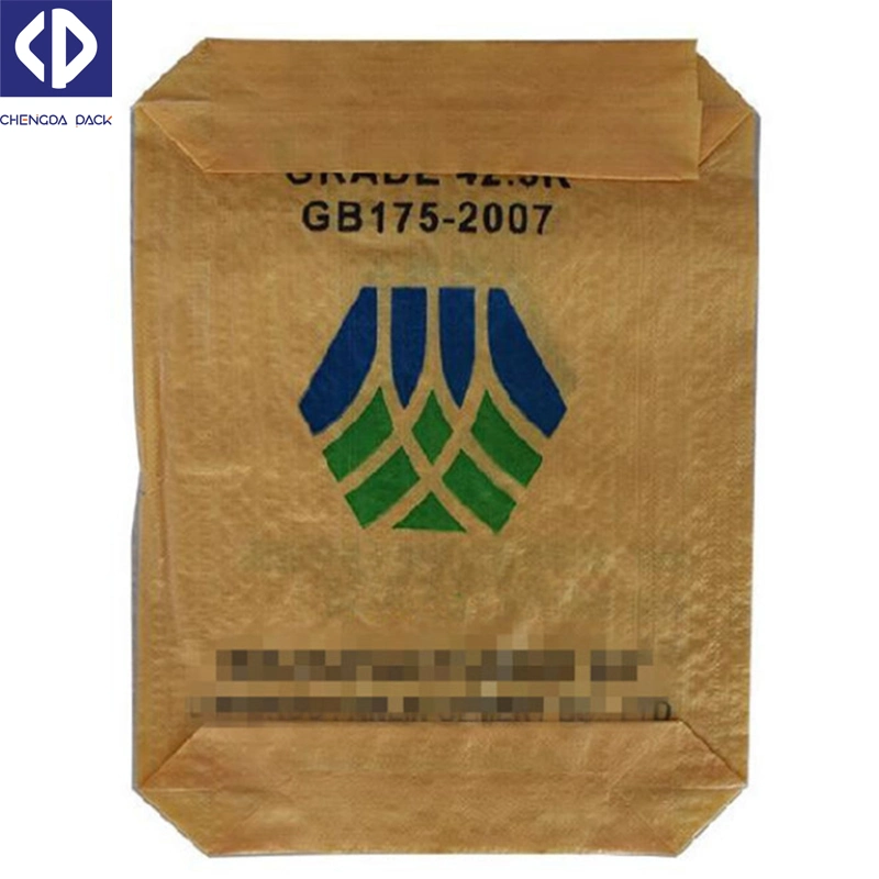 25kg 50kg Customized Waterproof Square Bottom Ad Star PP Woven Cement Flour Putty Powder Valve Bags