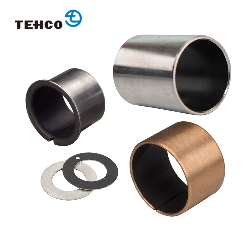 TCB100 SF1 DU rodamiento seco hecho de base de acero polvo de bronce y PTFE lubricante casquillo de aceite para imprimir máquina de casquillo.