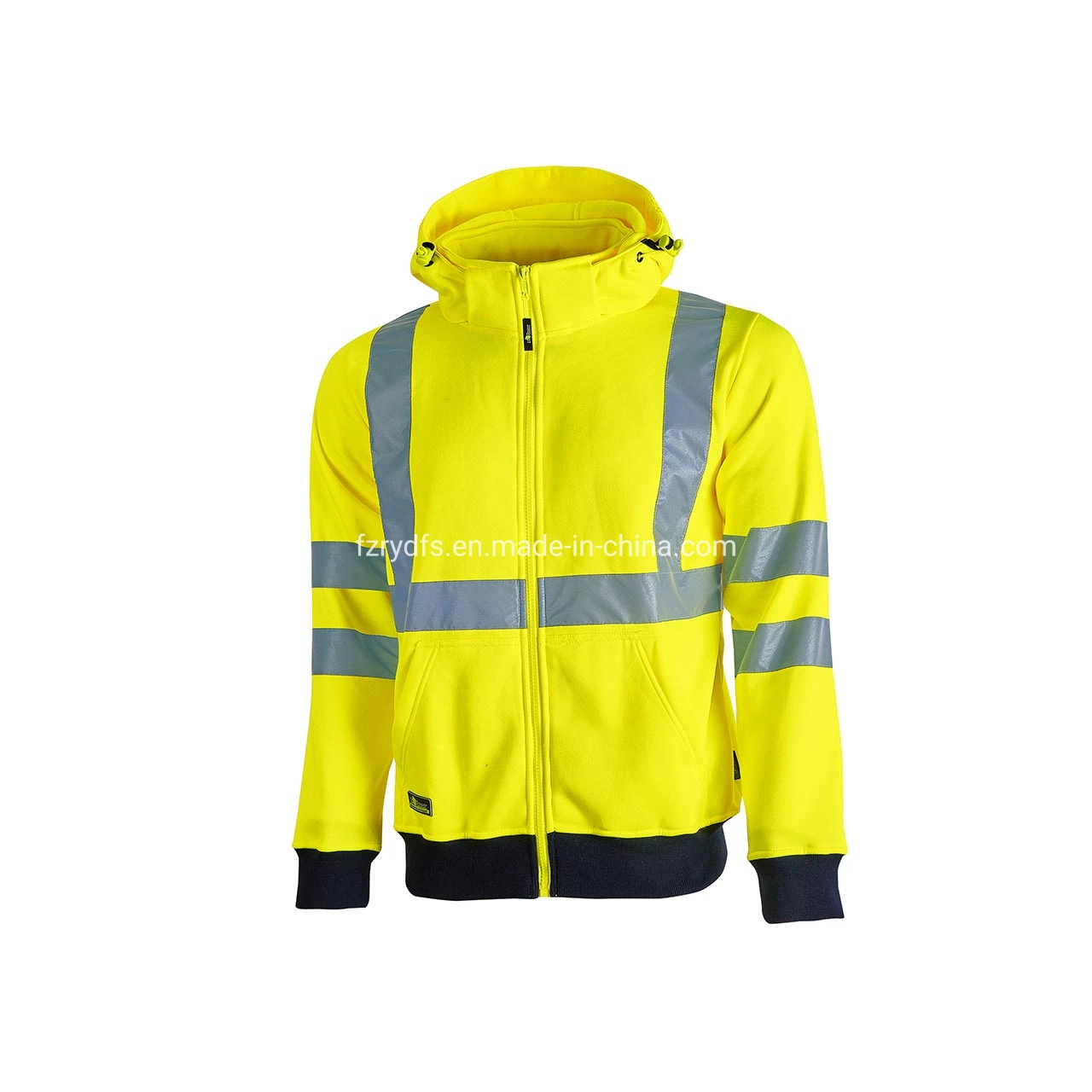 Construcción Industrial Hiviz cinta reflectante bombardero chaqueta impermeable