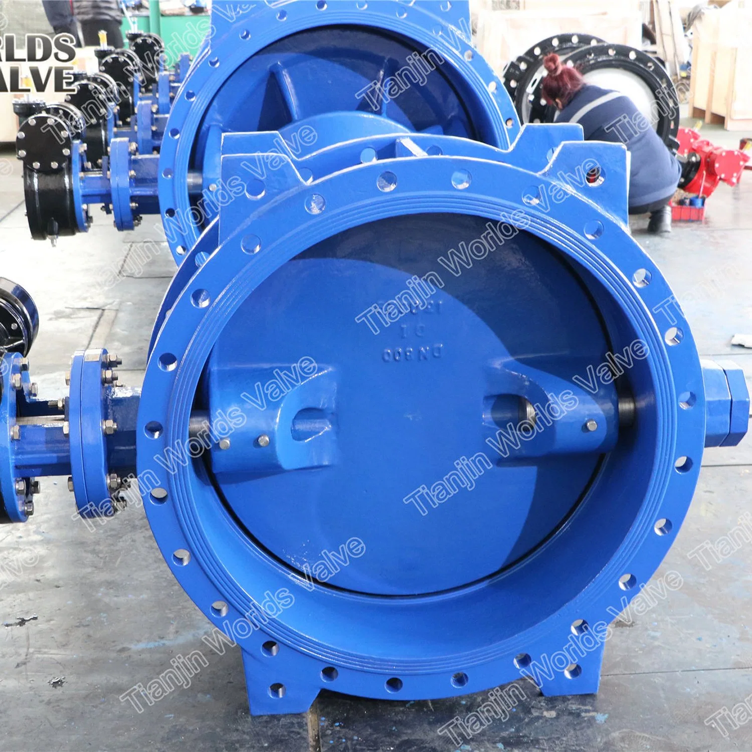 Double Eccentric Flanged Butterfly Valve with EPDM NBR Rubber Seal