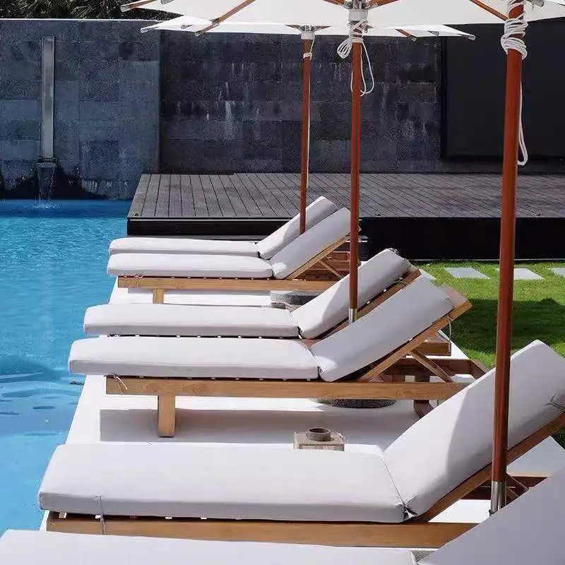 All Weather Hotel Luxury Newly Design Outdoor Sunbeds Beach Sunbeds Italian Furniture Contemporary Pool Sunbeds